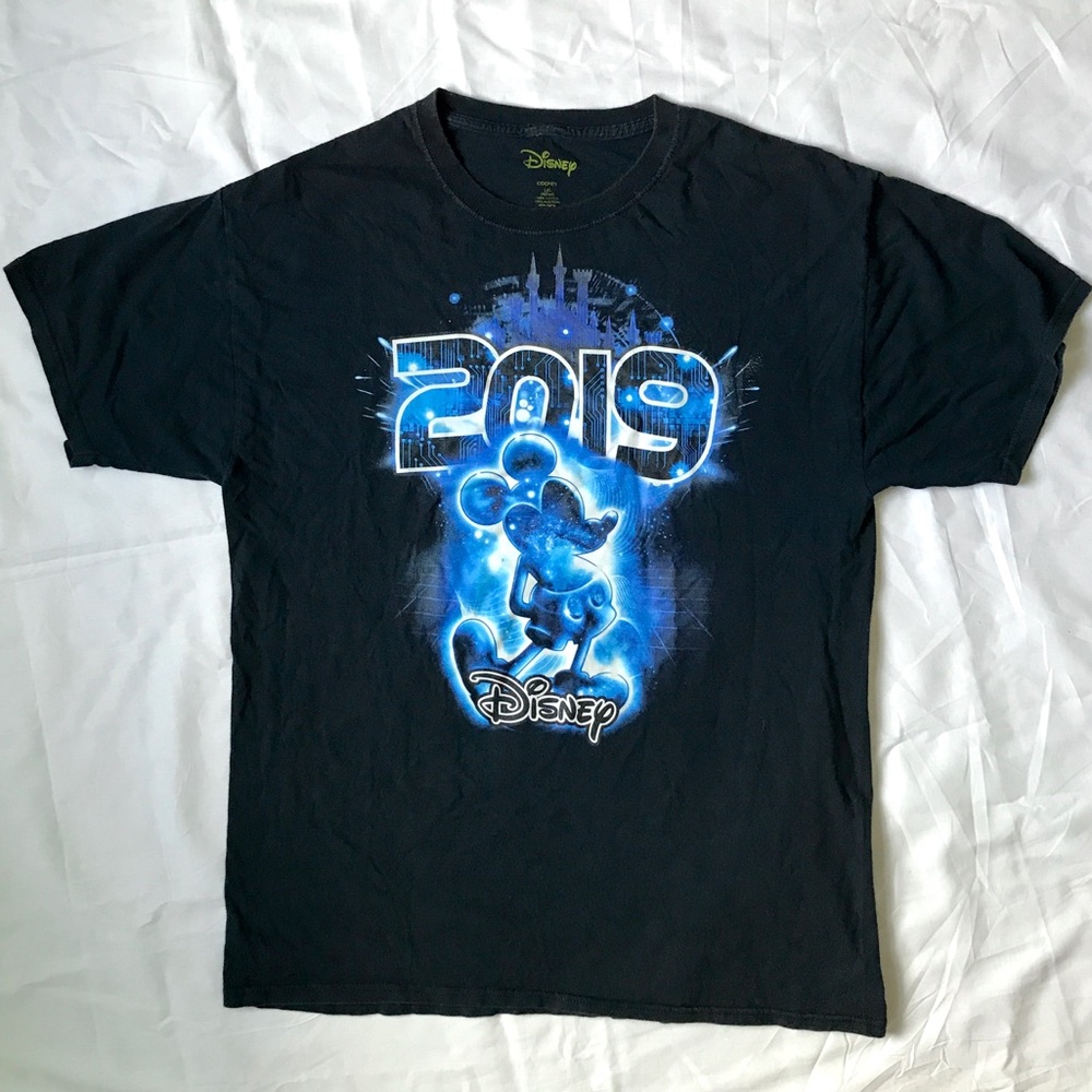 2019 DISNEY T-shirt - Blue Galaxy Mickey - Official Disney Park Merch